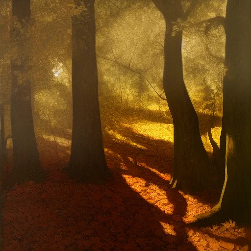 Golden woodland canopy study produced by the M4000 lane